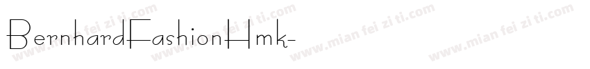 BernhardFashionHmk字体转换