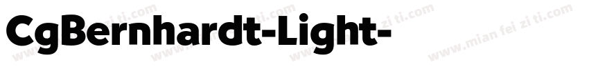 CgBernhardt-Light字体转换