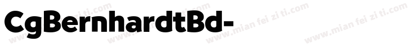 CgBernhardtBd字体转换
