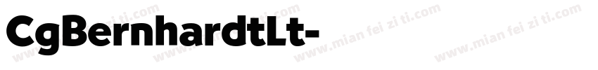 CgBernhardtLt字体转换