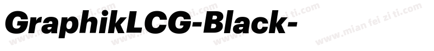 GraphikLCG-Black字体转换