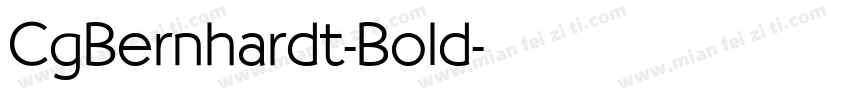 CgBernhardt-Bold字体转换