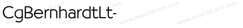 CgBernhardtLt字体转换