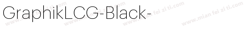 GraphikLCG-Black字体转换