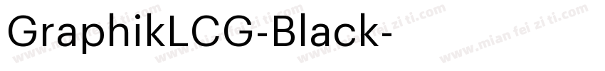 GraphikLCG-Black字体转换
