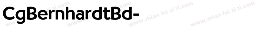 CgBernhardtBd字体转换
