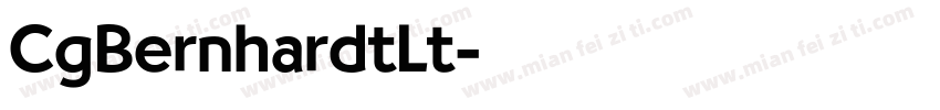 CgBernhardtLt字体转换