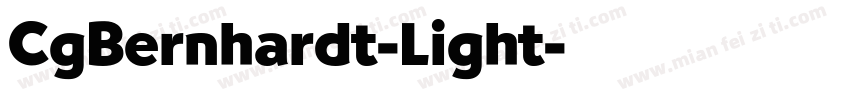CgBernhardt-Light字体转换