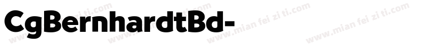 CgBernhardtBd字体转换