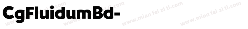 CgFluidumBd字体转换