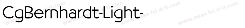 CgBernhardt-Light字体转换
