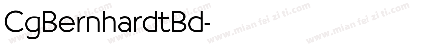 CgBernhardtBd字体转换