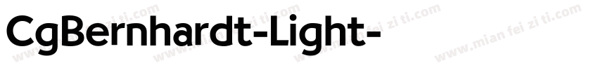 CgBernhardt-Light字体转换