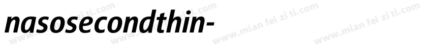 nasosecondthin字体转换