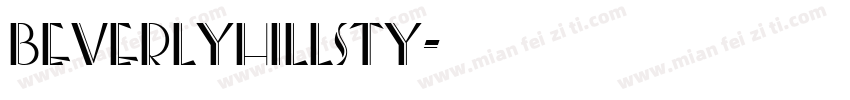 BeverlyHillsTy字体转换