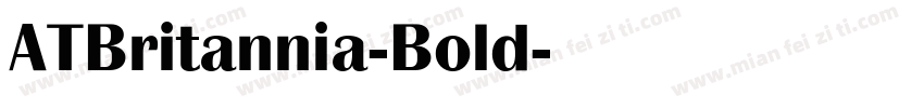 ATBritannia-Bold字体转换