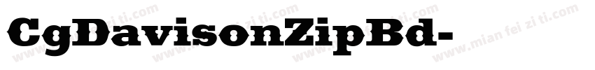 CgDavisonZipBd字体转换