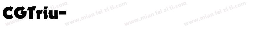 CGTriu字体转换