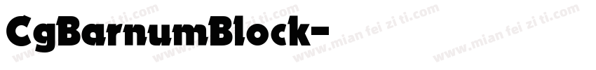 CgBarnumBlock字体转换