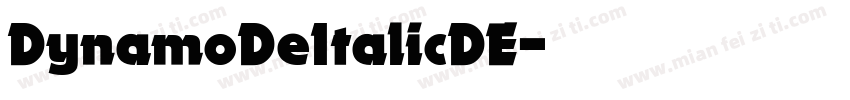 DynamoDeItalicDE字体转换