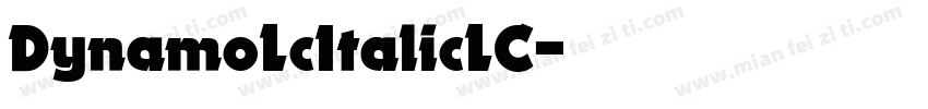 DynamoLcItalicLC字体转换
