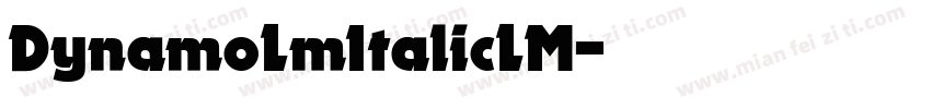 DynamoLmItalicLM字体转换