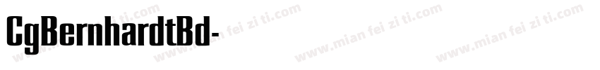 CgBernhardtBd字体转换