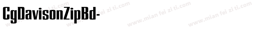 CgDavisonZipBd字体转换