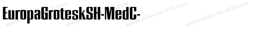 EuropaGroteskSH-MedC字体转换