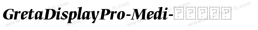 GretaDisplayPro-Medi字体转换