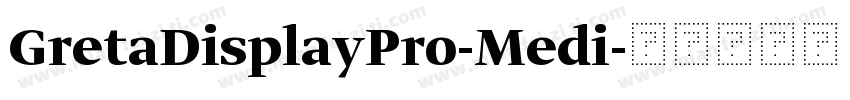 GretaDisplayPro-Medi字体转换