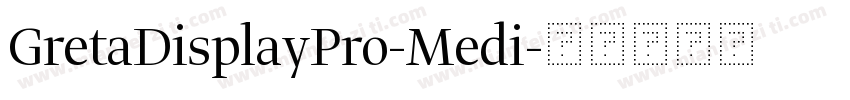 GretaDisplayPro-Medi字体转换