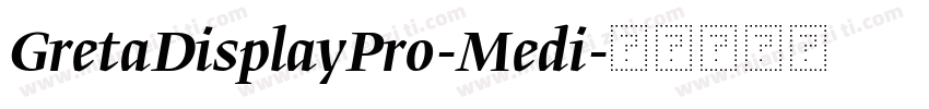 GretaDisplayPro-Medi字体转换