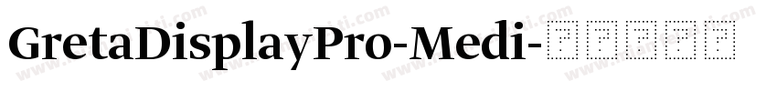 GretaDisplayPro-Medi字体转换