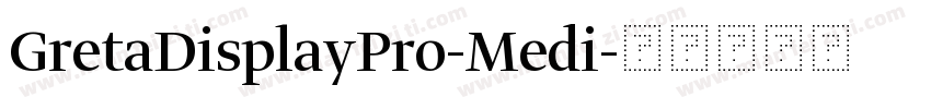 GretaDisplayPro-Medi字体转换