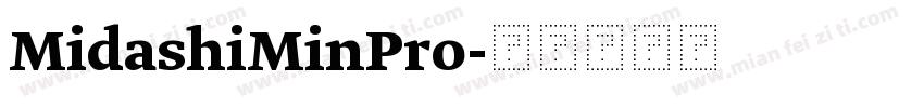 MidashiMinPro字体转换