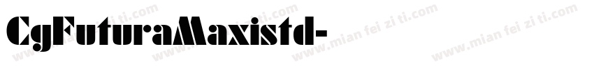 CgFuturaMaxistd字体转换