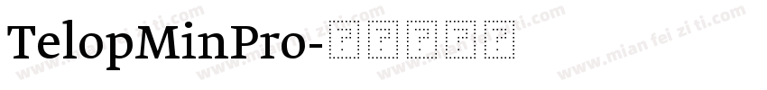 TelopMinPro字体转换