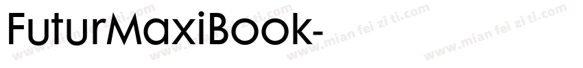 FuturMaxiBook字体转换