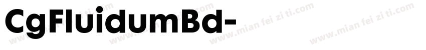 CgFluidumBd字体转换