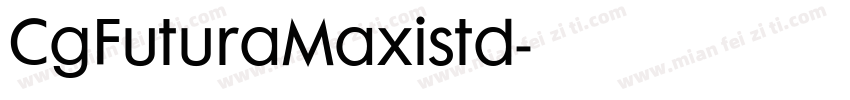 CgFuturaMaxistd字体转换