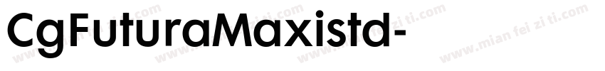CgFuturaMaxistd字体转换