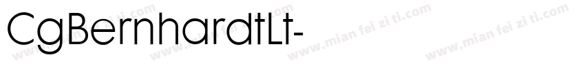 CgBernhardtLt字体转换