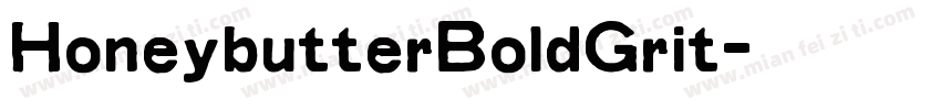 HoneybutterBoldGrit字体转换