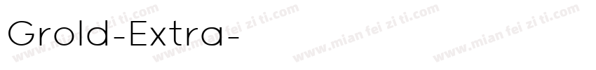 Grold-Extra字体转换