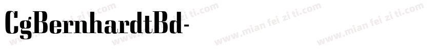 CgBernhardtBd字体转换