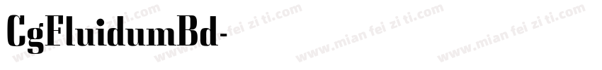 CgFluidumBd字体转换