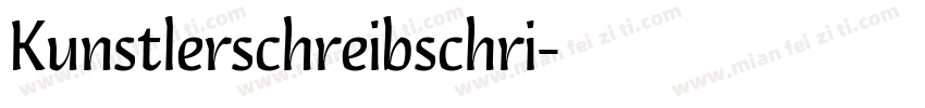 Kunstlerschreibschri字体转换