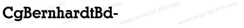 CgBernhardtBd字体转换
