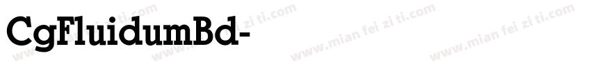 CgFluidumBd字体转换